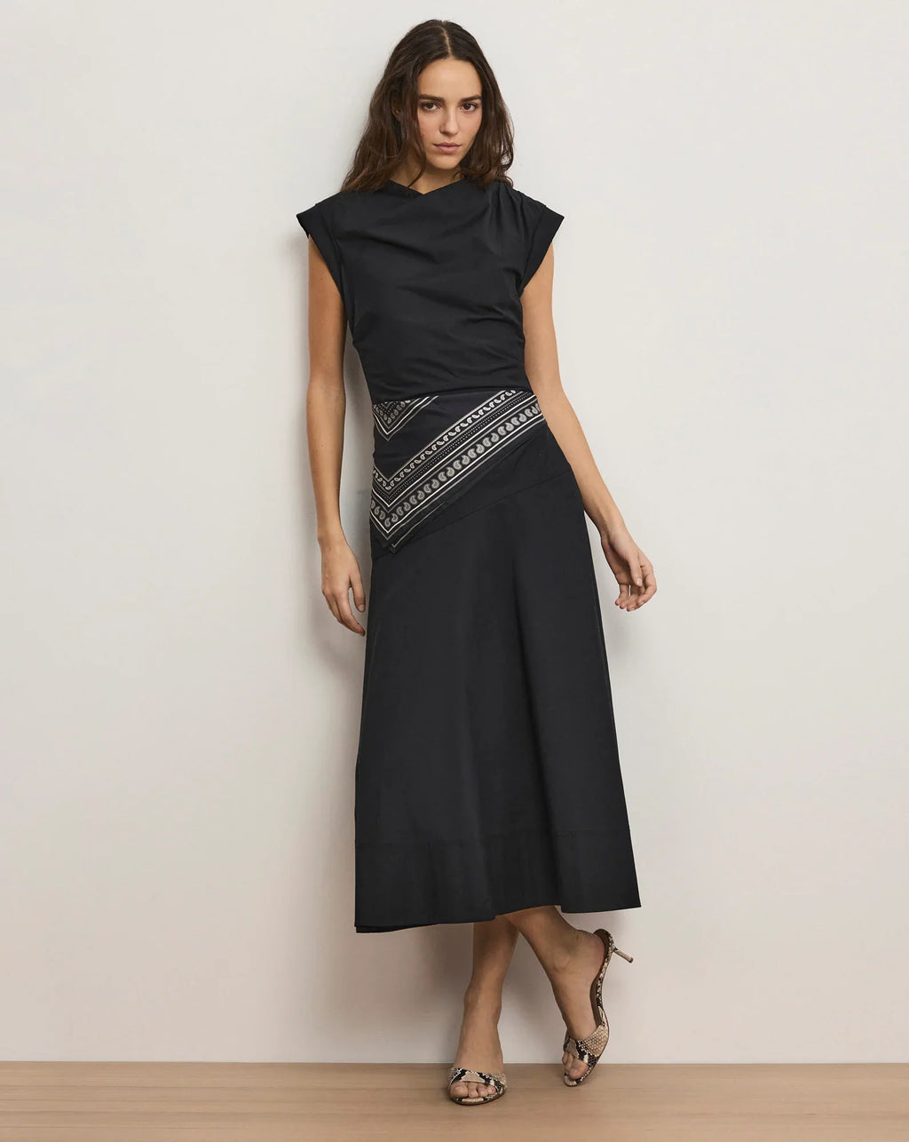 Lisette Cotton Poplin Midi Dress