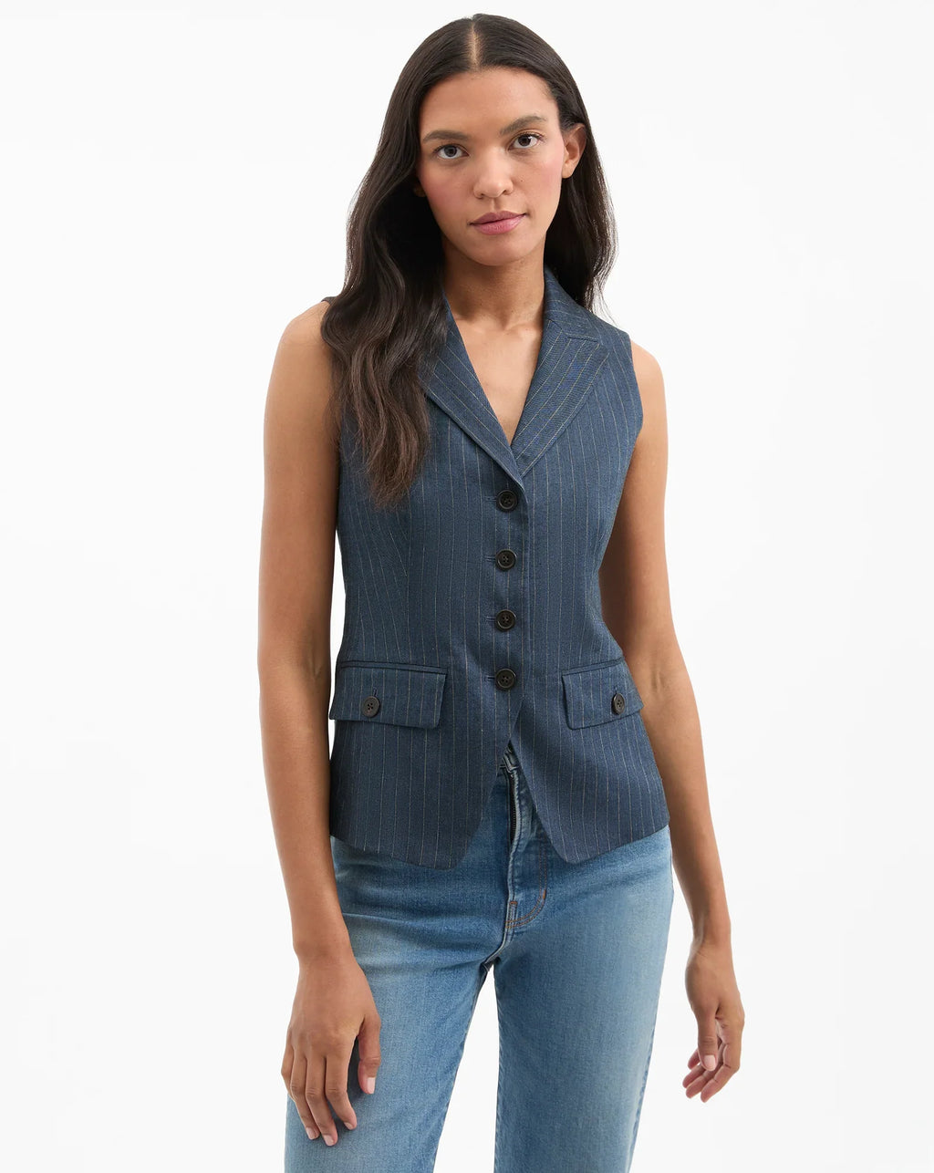 Benny Pinstripe Vest