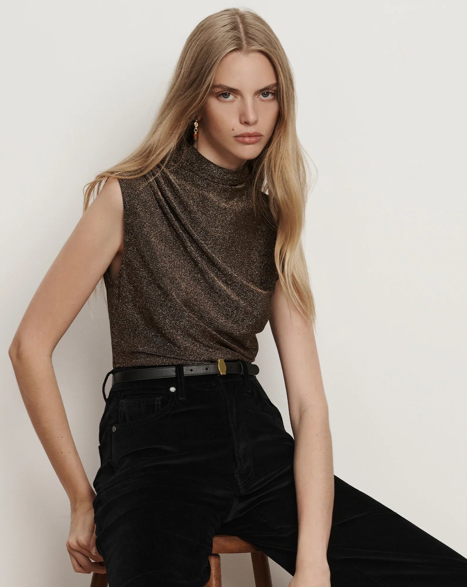 Mylie Mock-Neck Tank Top