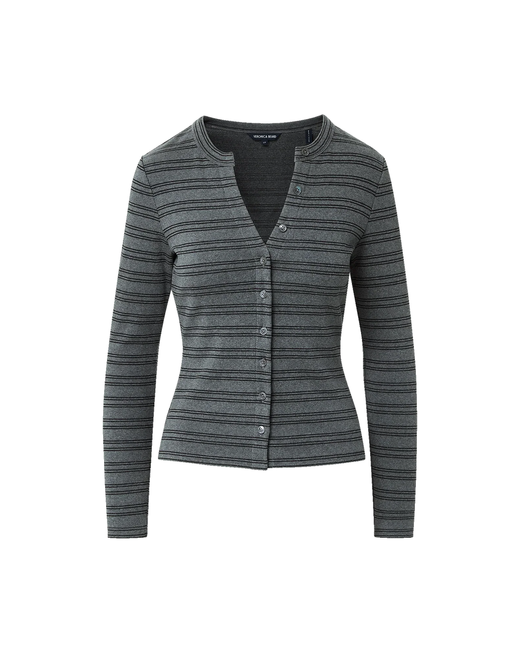 Dilia Striped Button-Down T-Shirt