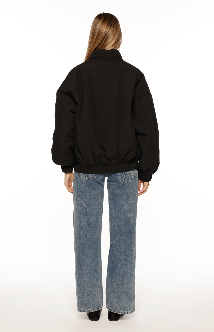 Ace Black Oversized Puffer Jacket