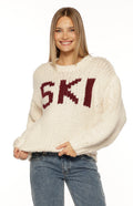Jasmine Cream Jacquard Chunky Knit Sweater